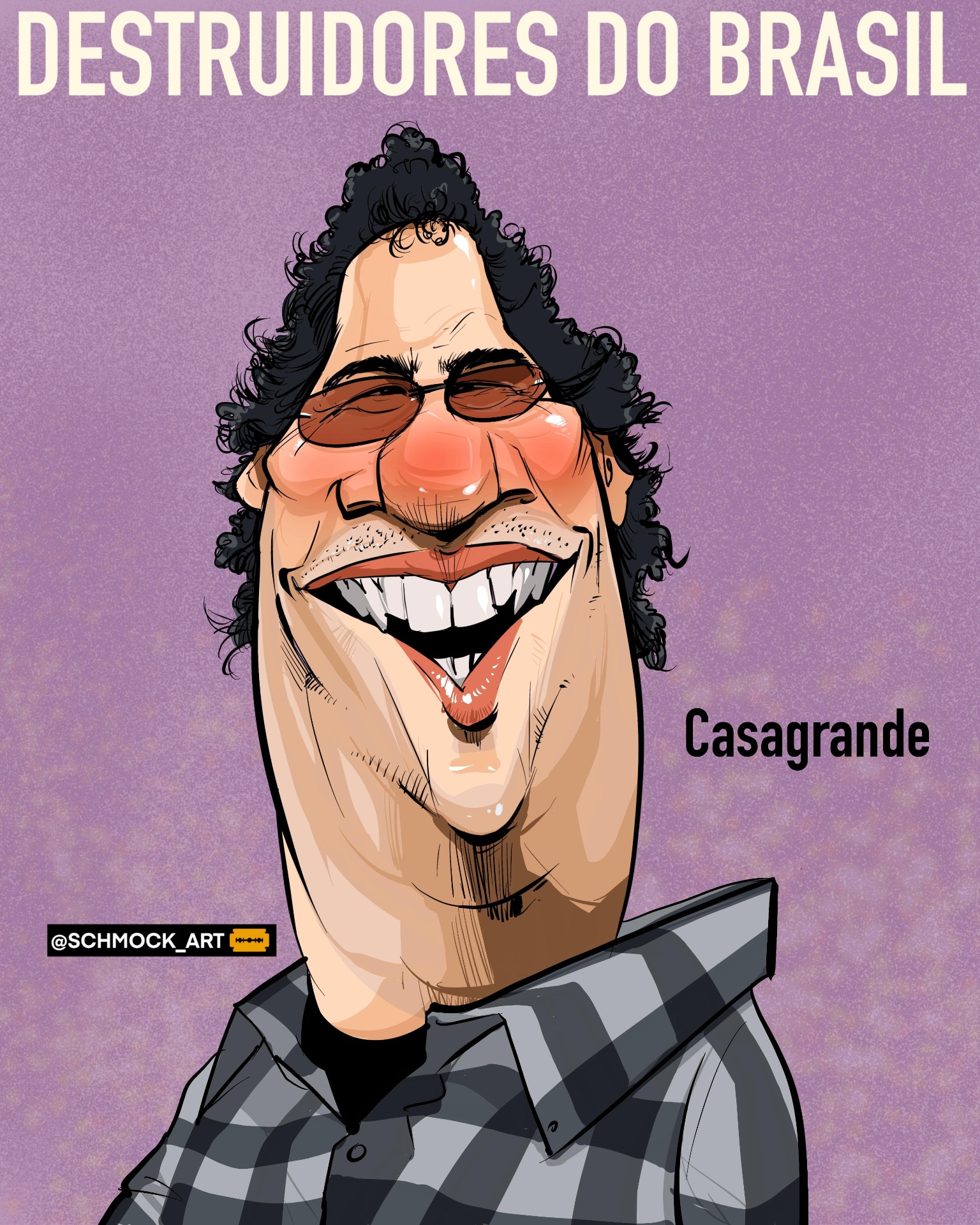 Caricatura de Casagrande por Schmock